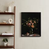 "Moody Floral Still Life" - Art Print in Moody Rose by Katie Buckman - In a Room