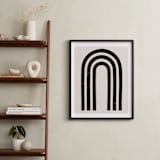 "Arcs I" - Art Print in Blush by Iveta Angelova - In a Room