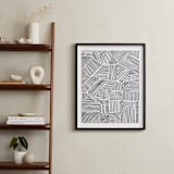 "Criss Cross" - Art Print in Midnight by raven erebus - In a Room
