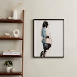 "Into the Distance" - Art Print in Aqua by Linda Mucha Karns - In a Room