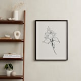 "Fuchsia 2 of 2 Diptych" - Art Print in off white / black by Miranda Mol - In a Room