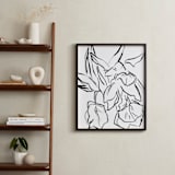 "Parrot Tulips" - Art Print in Black by Lynne Millar - In a Room
