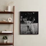 "Annie Moffat" - Art Print in Grey by Amy Carroll - In a Room