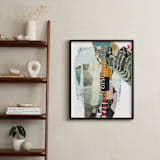 "Chorus Line Arnold" - Art Print in Taupe by Misty Hughes - In a Room