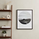 "Looking Forward" - Art Print in Charcoal by Hannah Perrine Mode - In a Room