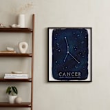 "Zodiac Constellation Cancer" - Personalized Art Print in Galaxy by Ashley Presutti Beasley - In a Room