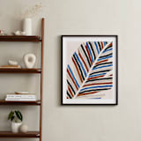 "Abstract Palm Leaf" - Art Print in Cinnamon by Iveta Angelova - In a Room