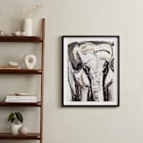 "In the Room II" - Art Print in Elephant Grey by Holly Royval - In a Room