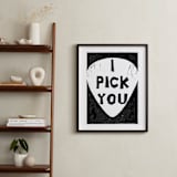 "I Pick You" - Art Print in Jet Black by Jennifer Matlock - In a Room