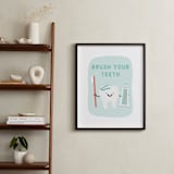 "Fresh & Clean" - Art Print in Mint by Annie Holmquist - In a Room