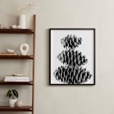 "Stacked Pine Cones" - Art Print in black and white by Alexis Arnold - In a Room