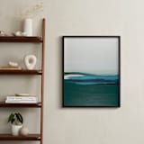 "Turquoise Seas" - Art Print in Turquoise by Caryn Owen - In a Room