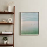 "Hushed Horizon" - Art Print in jade by Keely Norton Owendoff - In a Room