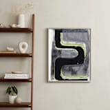 "Part of the fun 4" - Art Print in Fluid Green by Bethania Lima - In a Room