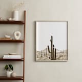 "Desert Cacti 1" - Art Print in Gold Dust by Lisa Assenmacher - In a Room