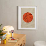 "Let us play basketball" - Art Print in Indoor Court by Susanne Kasielke - In a Room