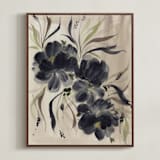 "Ethereal Night" - Art Print in Mocha Mousse by Ramya Rajiv - Framed Canvas