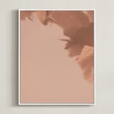 "Nature's bloom I" - Art Print in Blush by Marshe Hutchinson - Framed Canvas