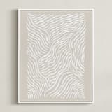 "Watery Patchwork" - Art Print in Coastal Drift by Jayne Alfieri - Framed Canvas