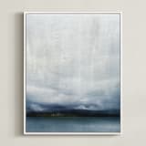"Distant Light" - Art Print in misty morn by Brian Sostrom - Framed Canvas