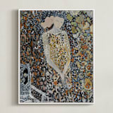 "Enmeshed" - Art Print in Copper by marcia biasiello - Framed Canvas