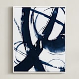 "Quietly Alive" - Art Print in Night by Roann Mathias - Framed Canvas
