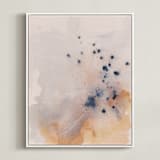 "Raw Study 1" - Art Print in Lilac Wash by Jennifer Daily - Framed Canvas