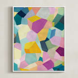 "summer abstract" - Art Print in peony by raven erebus - Framed Canvas