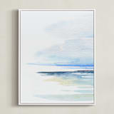 "Muse Triptych (left)" - Art Print in sea by Roberta Hoiness Art - Framed Canvas
