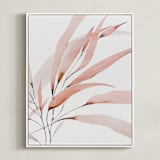 "Mogna02" - Art Print in Coral Pink by jinseikou - Framed Canvas