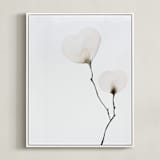 "Mokuren 02" - Art Print in Soft Peach by jinseikou - Framed Canvas