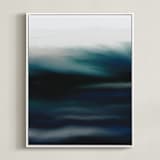 "Deep Waters" - Art Print in Ocean by Grae - Framed Canvas