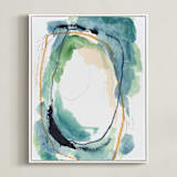 "below" - Art Print in pool by Kayla King - Framed Canvas