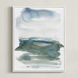 "ocean landscape" - Art Print in sea green by Kelly Witmer - Framed Canvas