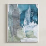 "Sea Glass No. 2" - Art Print in Sea by Julia Contacessi - Framed Canvas