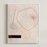 "When All Is Said & Done 2" - Art Print in Sandpaper by Keren Toledano - Framed Canvas