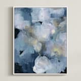 "Imbue" - Art Print in Blue Skies by Lindsay Megahed - Framed Canvas