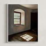 "Light and Reflection" - Art Print in Shadow Grey by Robert Deem - Framed Canvas