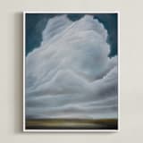 "I still see giants" - Art Print in cloud white by Kelly Money - Framed Canvas