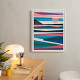 "Viewpoint" - Art Print in Grapefruit by Jen Florentine - In a Room