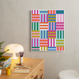 "Not your average checkers" - Art Print in Rainbow by Ashes and Ivy Studio - In a Room