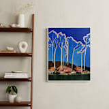 "Winter Forests Have Halos" - Art Print in Electric by Magan Ruthke - In a Room
