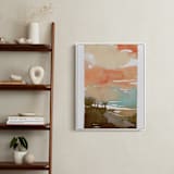 "Sunset Fade No 2" - Art Print in Coral by Kelly Ventura - In a Room
