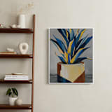 "Get To The Point" - Art Print in Southwest Blue by Marla Beyer - In a Room