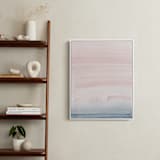 "Cascading Sky" - Art Print in Blush Pink by Little Valley Studio - In a Room