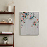 "Cascade" - Art Print in Coral by Sonal Nathwani - In a Room