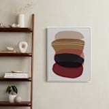 "Blobby Calm" - Art Print in camel red by Svitlana Martynjuk - In a Room