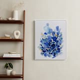 "Sea Glass" - Art Print in Ocean Blue by Yao Cheng Design - In a Room