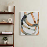 "Silence in the Sand Dunes" - Art Print in Sienna/Indigo by Mary Gaspar - In a Room