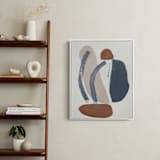 "Tracks No. 3" - Art Print in Indigo by Kara Schlabaugh - In a Room
